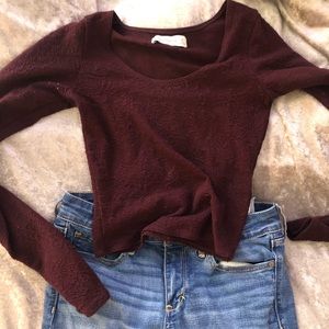 Longsleeve crop top